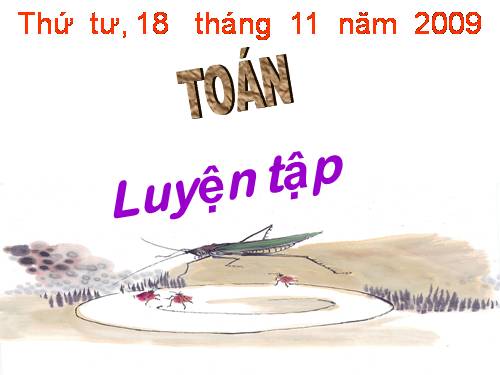 Môn Toán lớp 1: Tuần 14, 15