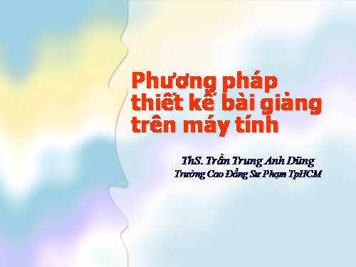 Phương pháp thiết kế bài giảng điện tử