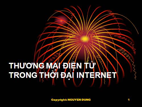 Thương mại điện tử trong thời đại Internet