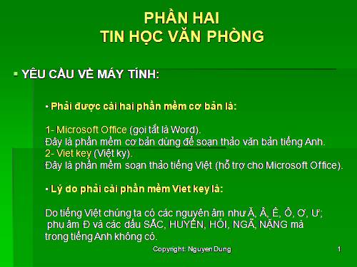 Tin học văn phòng 1