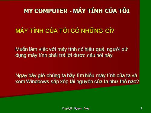 Máy tính của tôi