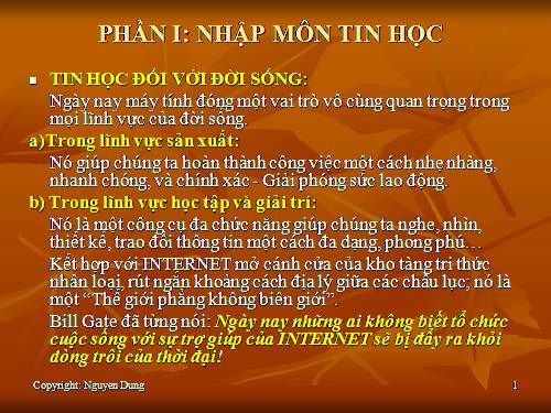 Nhập môn tin học