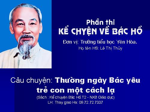 Kể chuyện về Bác Hồ