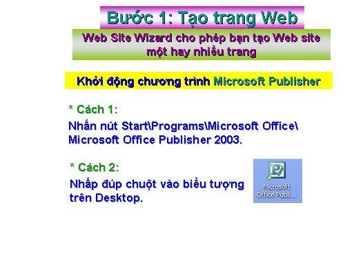 Tao Web bang Power Point