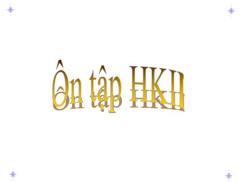 Ôn tập- tin 9 hk2