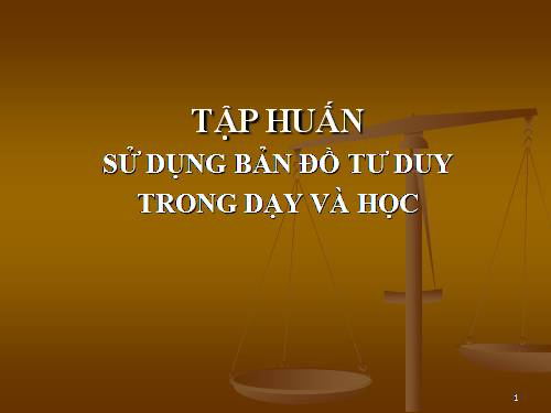 BẢN ĐỒ TƯ DUY