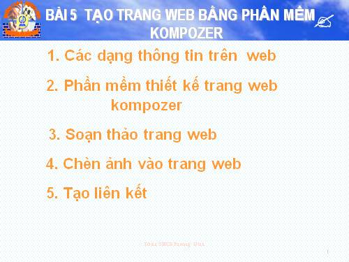 Bài 5: Tạo trang Web đơn giản