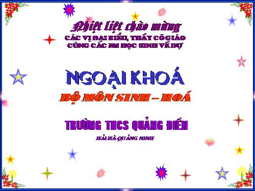 ngoaai khoa Hoa Sinh