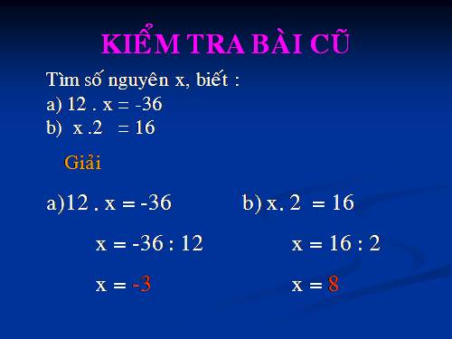 Chương II. §13. Bội và ước của một số nguyên