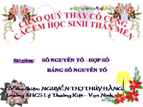 Chương I. §14. Số nguyên tố. Hợp số. Bảng số nguyên tố