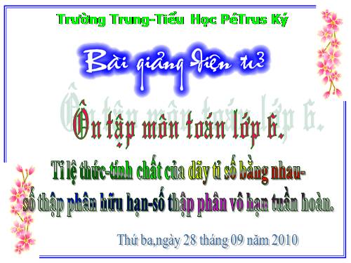 Ôn tập Chương I. Ôn tập và bổ túc về số tự nhiên