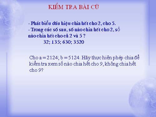 Chương I. §12. Dấu hiệu chia hết cho 3, cho 9