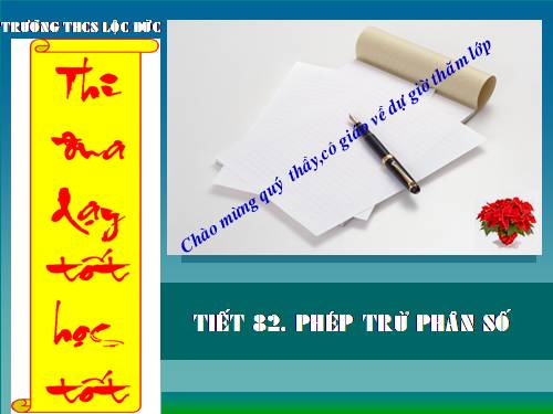 Chương III. §9. Phép trừ phân số