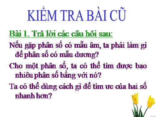 Chương III. §4. Rút gọn phân số