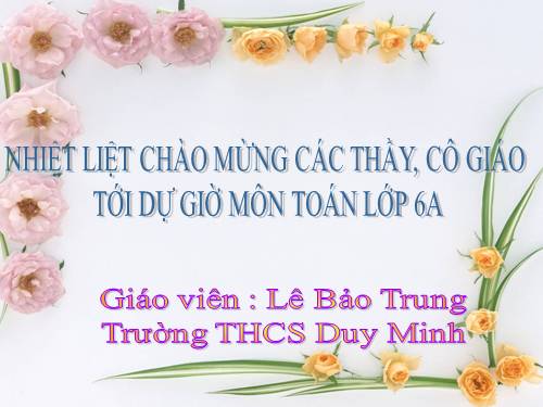 Chương III. §1. Mở rộng khái niệm phân số