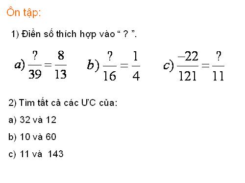 Chương III. §4. Rút gọn phân số