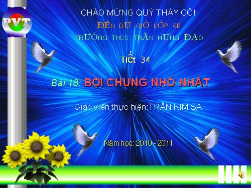 Chương I. §18. Bội chung nhỏ nhất