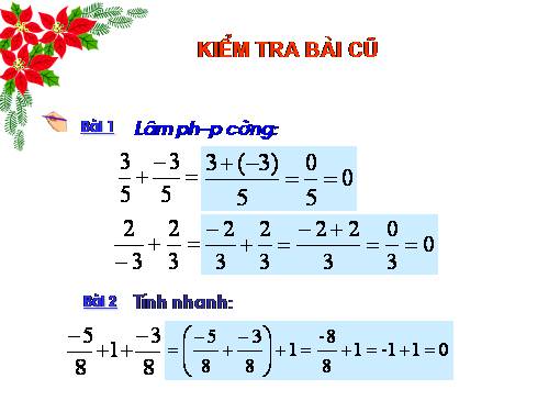 Chương III. §9. Phép trừ phân số