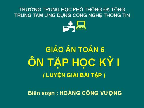 Ôn tập Chương II. Số nguyên