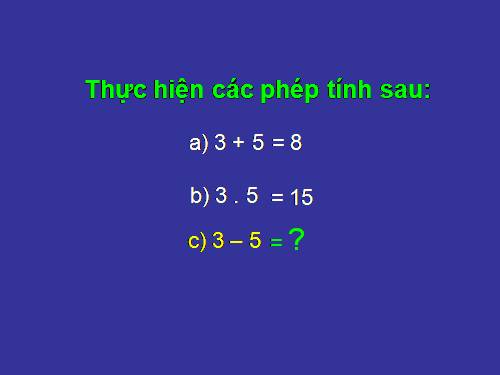 Chương II. §1. Làm quen với số nguyên âm