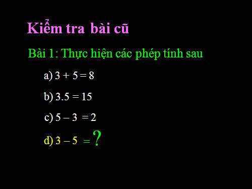 Chương II. §1. Làm quen với số nguyên âm