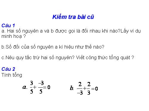 Chương III. §9. Phép trừ phân số