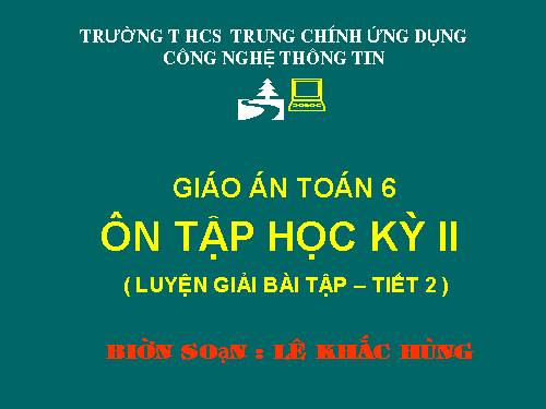 Ôn tập Cuối năm phần Số học