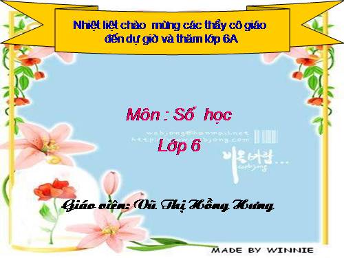 Chương I. §10. Tính chất chia hết của một tổng