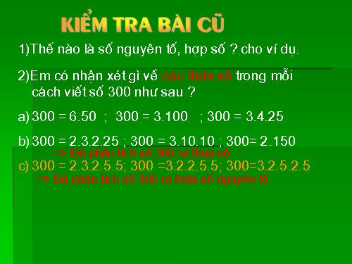 Chương I. §15. Phân tích một số ra thừa số nguyên tố