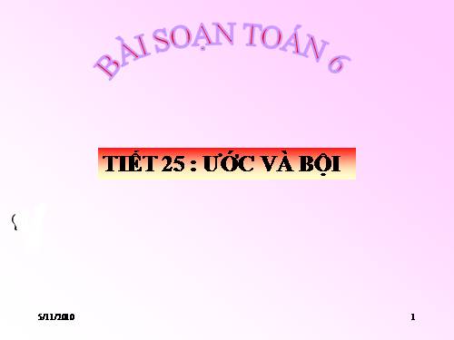 Chương I. §13. Ước và bội