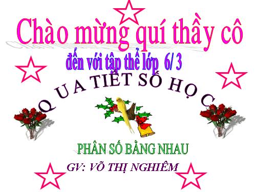 Chương III. §2. Phân số bằng nhau