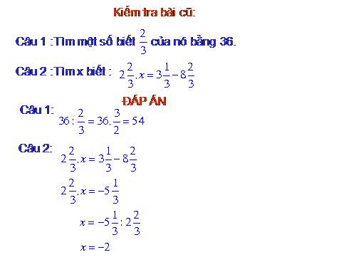 Các bài Luyện tập