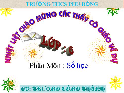 Chương III. §5. Quy đồng mẫu nhiều phân số