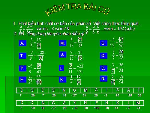 Chương III. §4. Rút gọn phân số