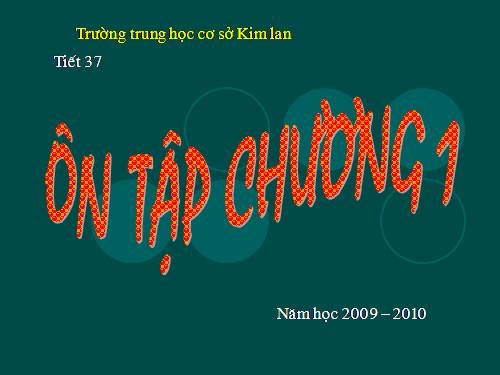 Ôn tập Chương I. Ôn tập và bổ túc về số tự nhiên