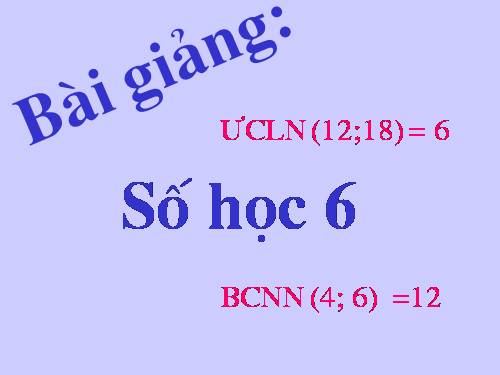 Chương I. §13. Ước và bội