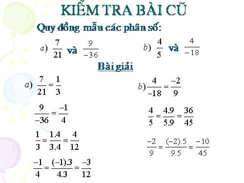 Chương III. §7. Phép cộng phân số