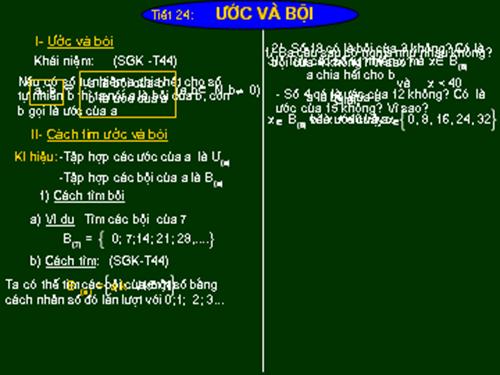 Chương I. §13. Ước và bội