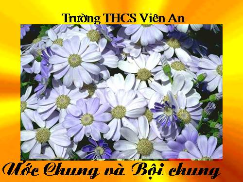 Chương I. §16. Ước chung và bội chung