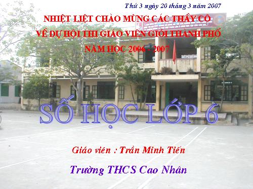 Chương III. §10. Phép nhân phân số