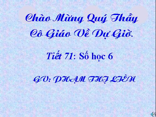 Chương III. §3. Tính chất cơ bản của phân số