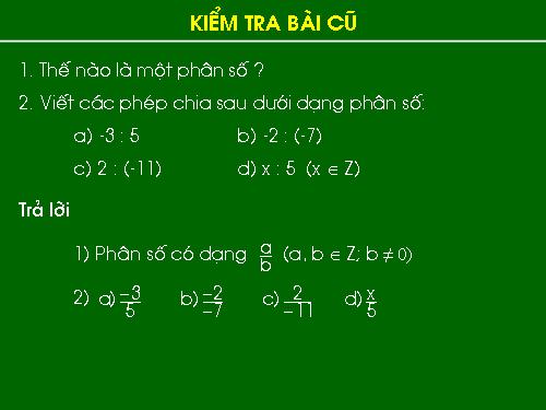 Chương III. §2. Phân số bằng nhau