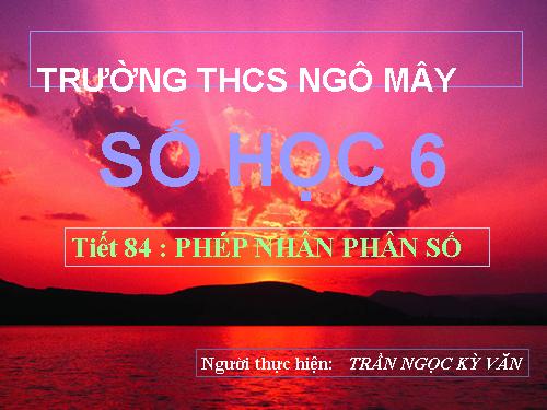 Chương III. §10. Phép nhân phân số