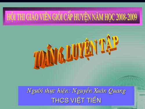 Các bài Luyện tập