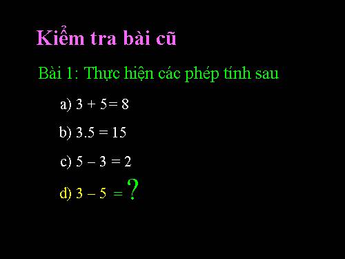 Chương II. §1. Làm quen với số nguyên âm