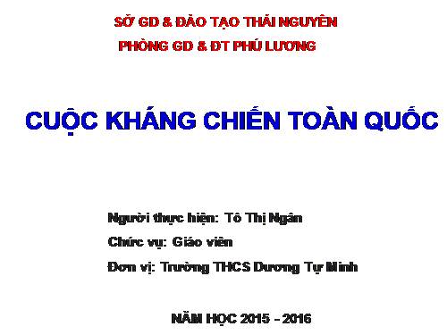 Bài 27. Cuộc kháng chiến toàn quốc chống thực dân Pháp xâm lược kết thúc (1953 - 1954)