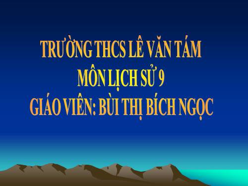 Bài 5. Các nước Đông Nam Á