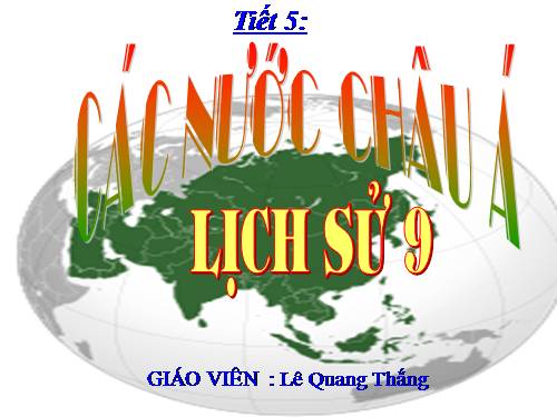 Bài 4. Các nước châu Á