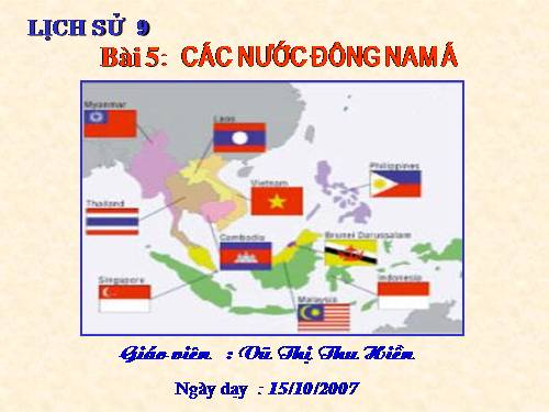 Bài 5. Các nước Đông Nam Á
