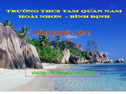 Bài 11. Trật tự thế giới mới sau Chiến tranh thế giới thứ hai